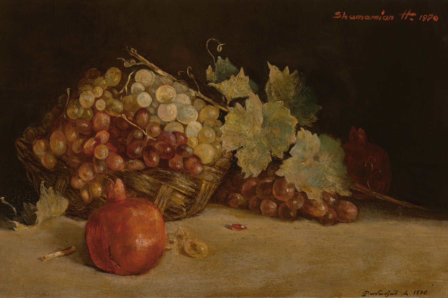 Still Life Dolma, Wine & Country, 1970